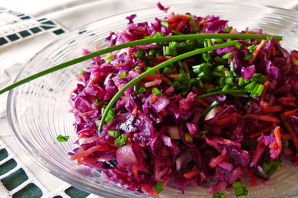 Rotkohl-Apfel-Salat