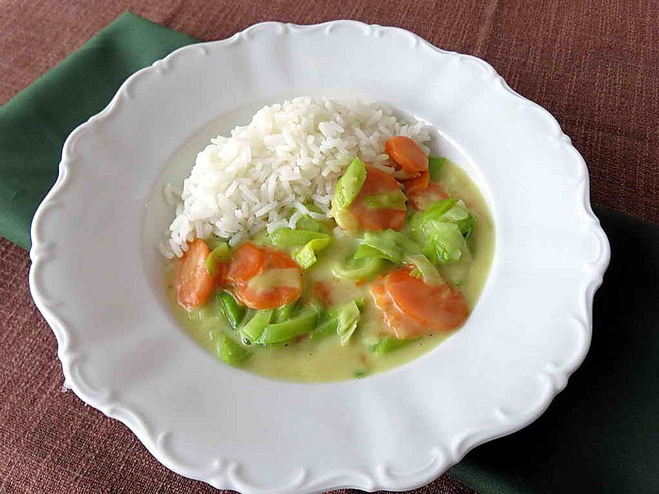 Reis mit Karotten-Lauch Gemüse von Jojoghurt| Chefkoch