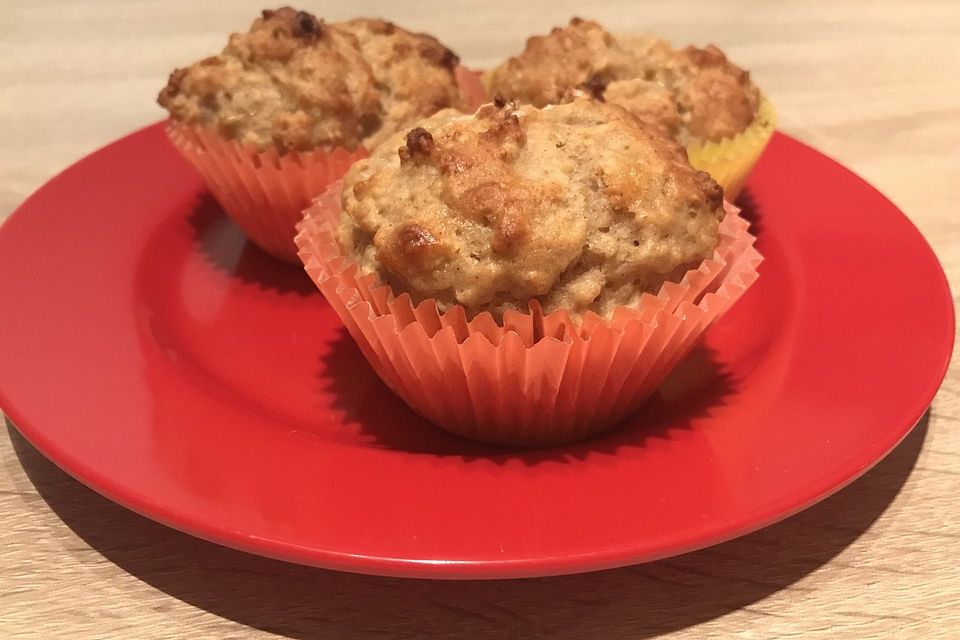 Bananen-Haferflocken-Muffins