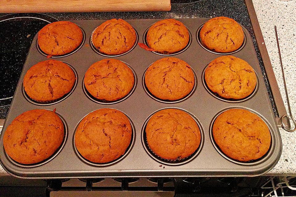 Winter-Cupcakes mit Kürbis