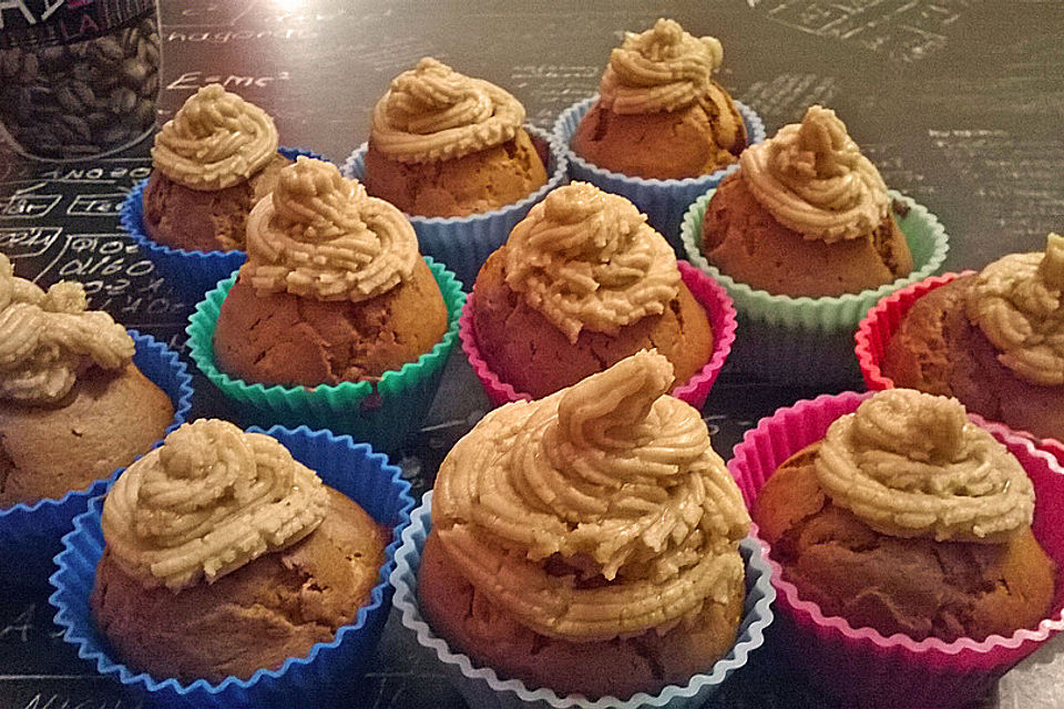 Winter-Cupcakes mit Kürbis