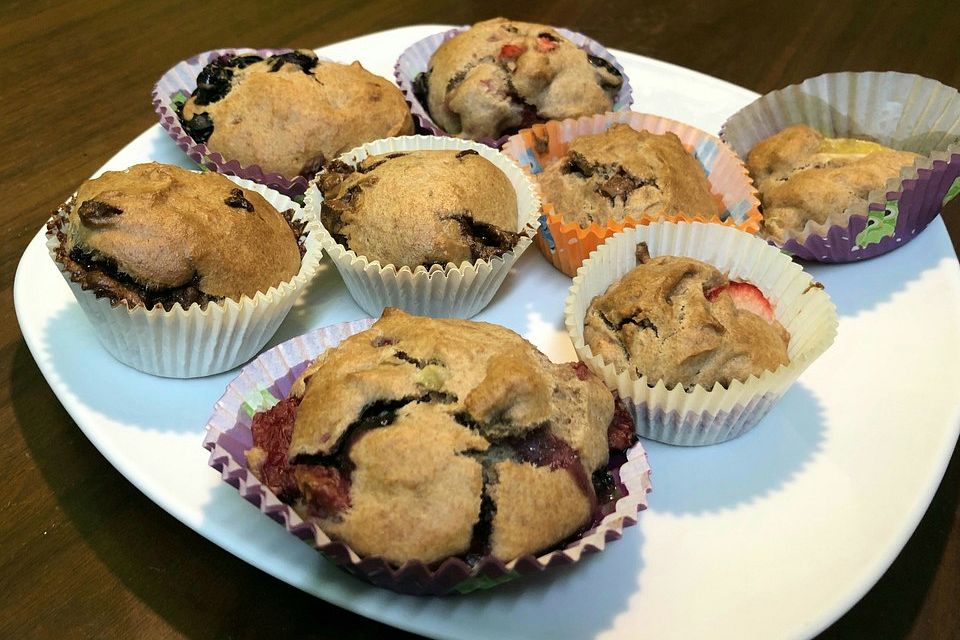 Fluffige vegane Muffins