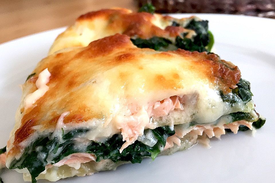 Spinat - Lachs - Lasagne