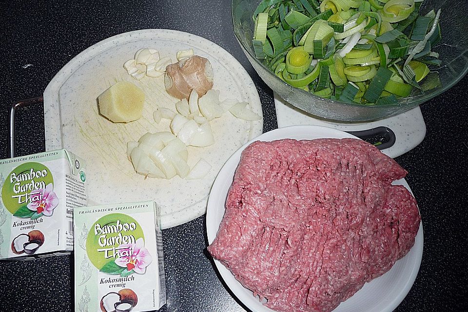 Reisfleisch mit Kokosmilch