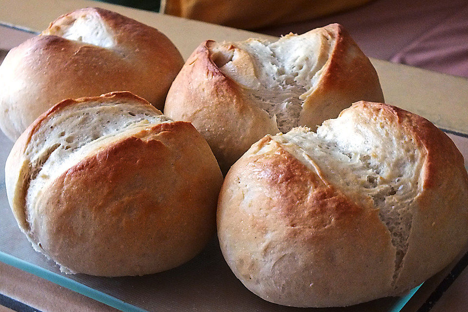 Schnelle Brötchen nebenbei am Morgen