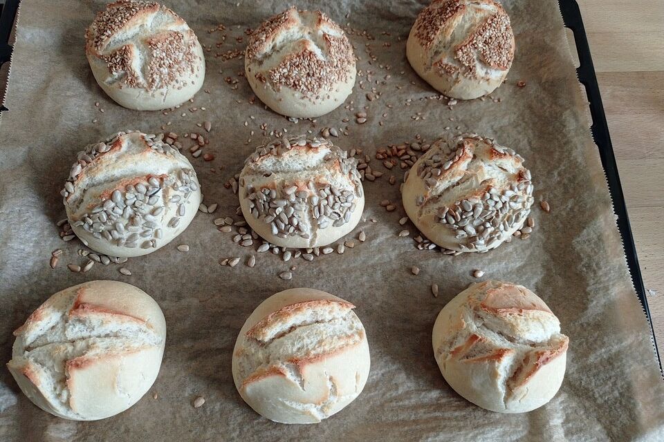 Schnelle Brötchen nebenbei am Morgen