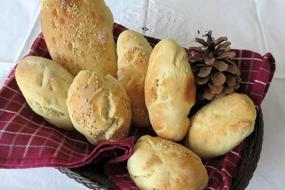 Schnelle Brötchen nebenbei am Morgen