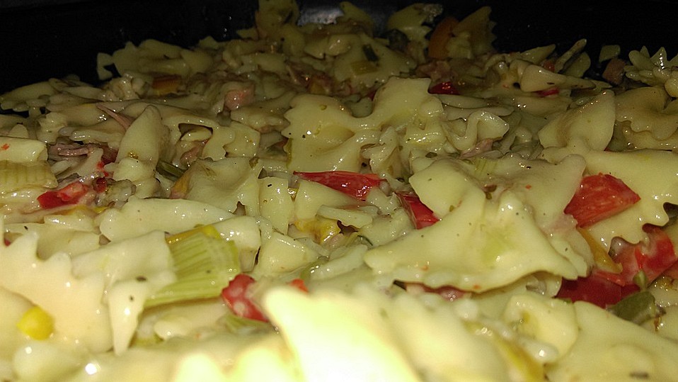 Nudeln mit Paprika-Schinken-Soße von Annie111