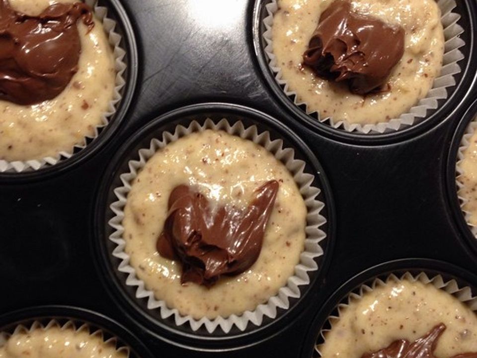 Muffins mit Banane und Nutella von karin1210| Chefkoch