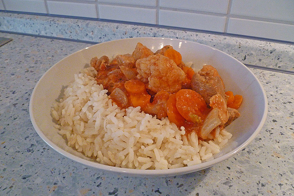 Rindercurry mit Gemüse