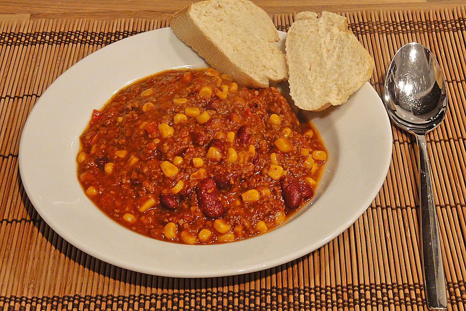 Chili con carne y espresso