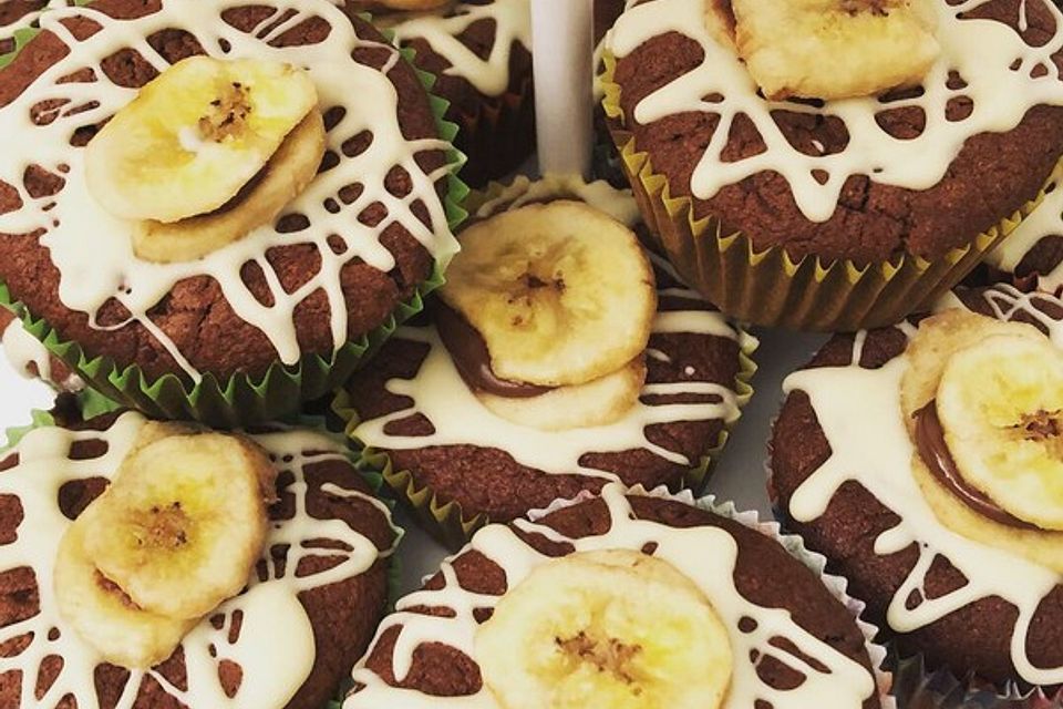 Nutella-Bananen Muffins