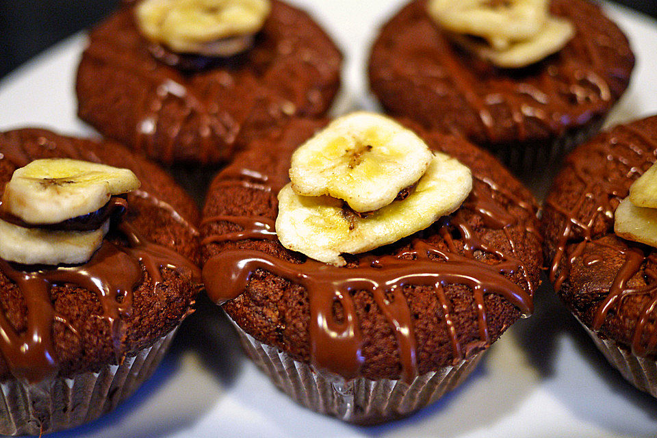 Nutella-Bananen Muffins