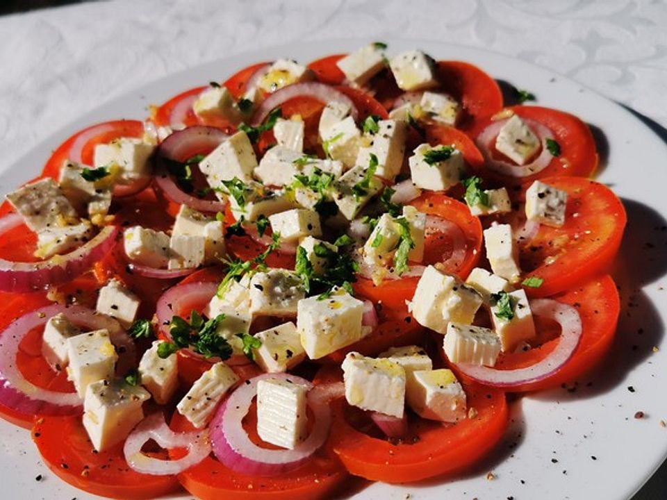 Leckerer Tomaten-Knoblauch Salat von Moonwalker82| Chefkoch