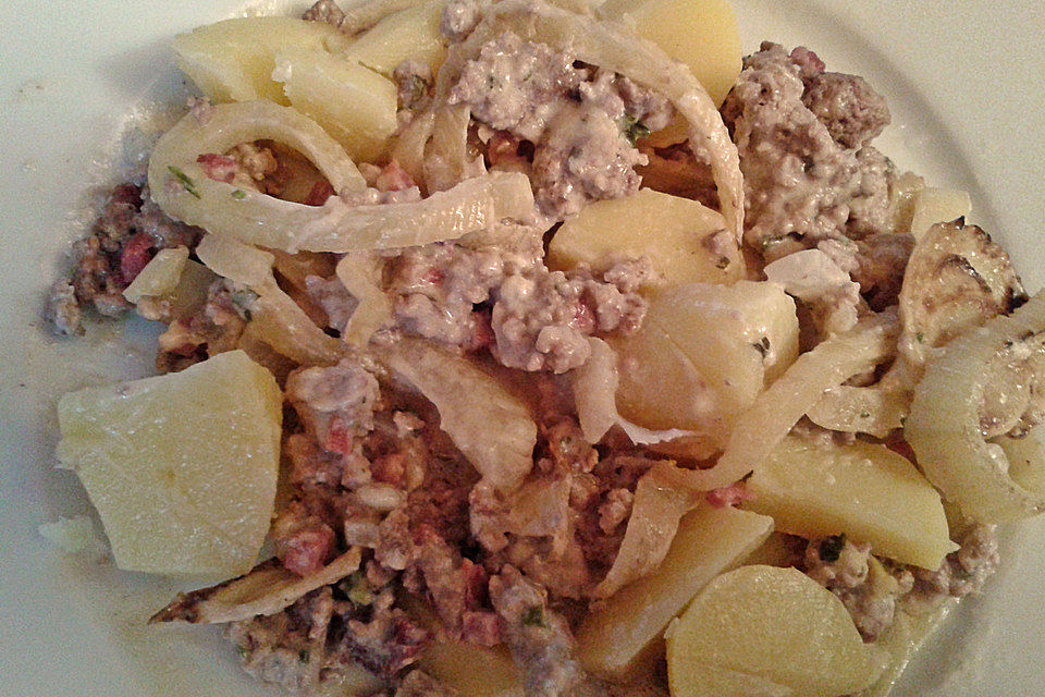 Fenchel - Hackfleischpfanne Fenchel - Hackfleischpfanne