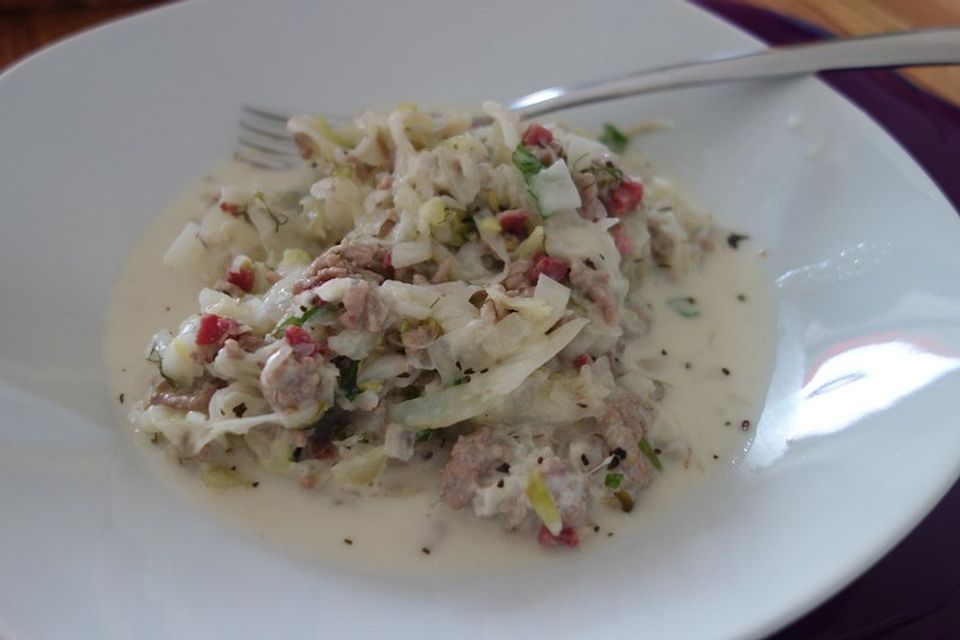 Fenchel - Hackfleischpfanne Fenchel - Hackfleischpfanne
