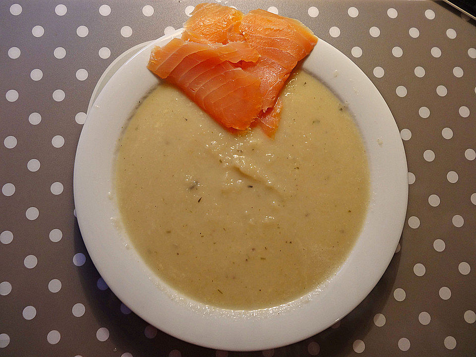 Sellerie-Fenchel Suppe mit Lachs von kochziti| Chefkoch