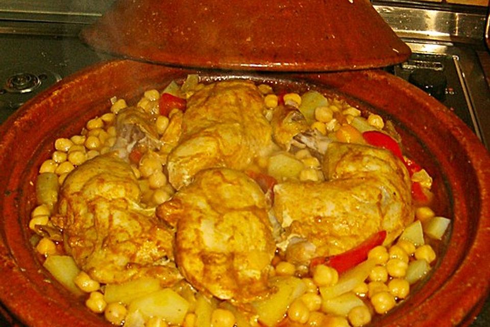 Tajine mit Huhn und Gemüse