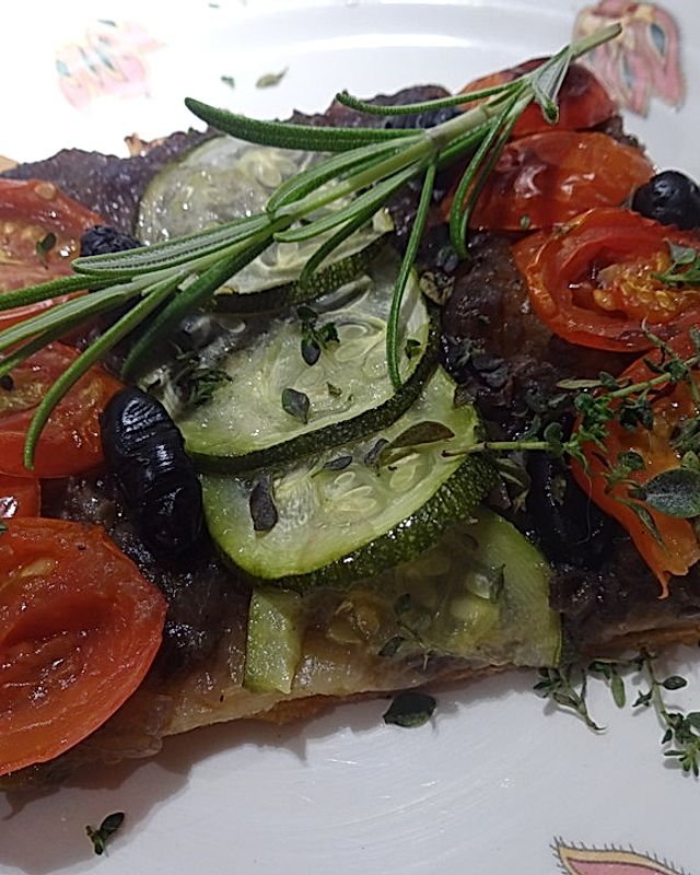 Mediterrane Tarte - vegetarische Vorspeise