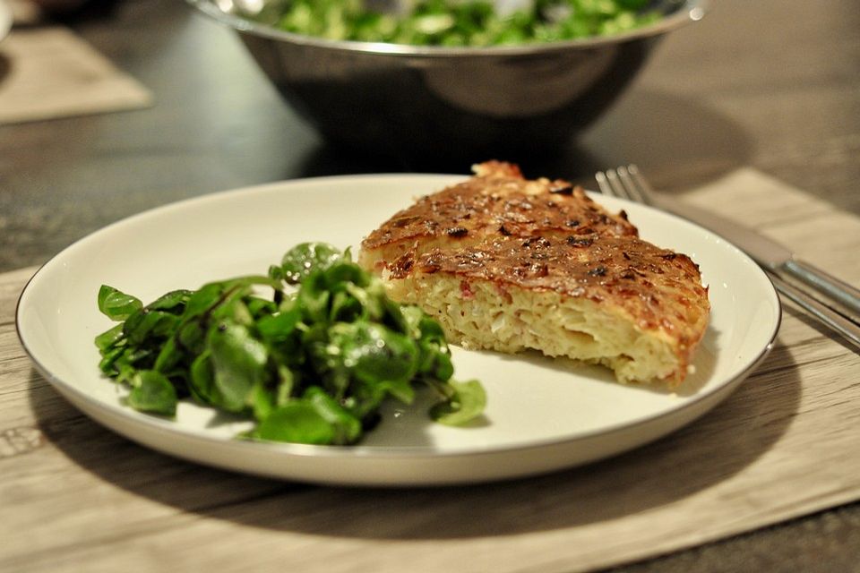 Schneller Zwiebelkuchen ohne Teig