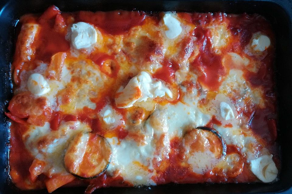 Gemüseauflauf mit Mozzarella
