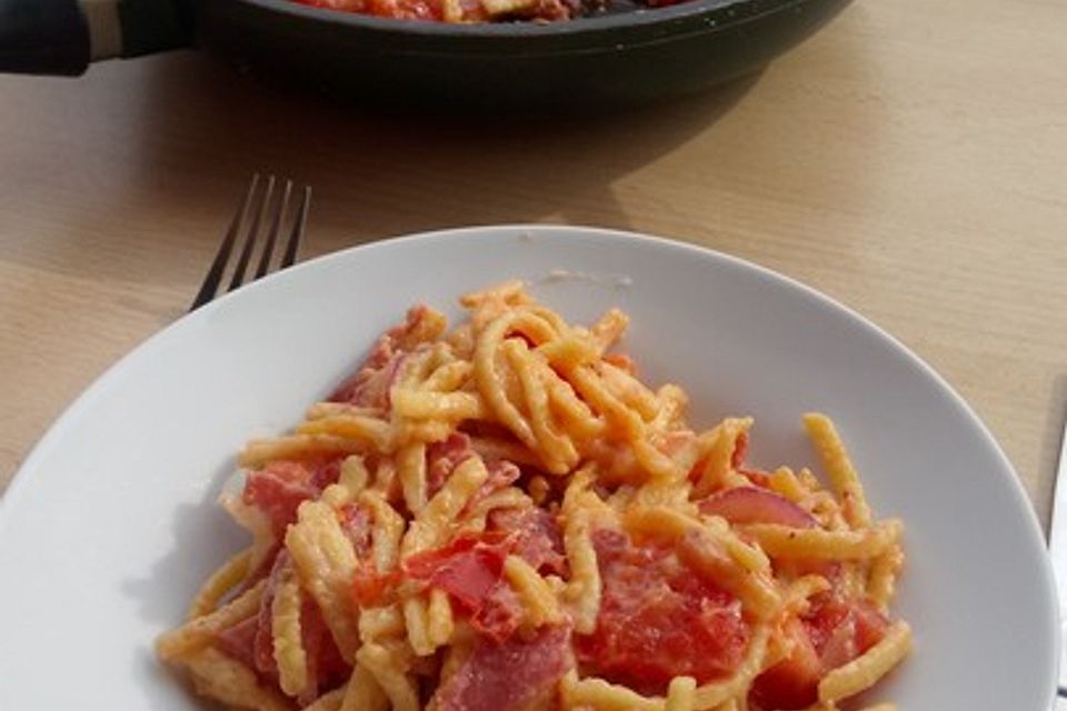 Käse-Spätzle-Pfanne