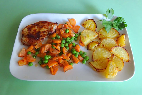 Hähnchenbrust mit Rahmgemüse von Haselmaus00 | Chefkoch