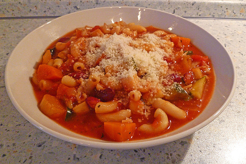 Downhillcats vegetarische Minestrone