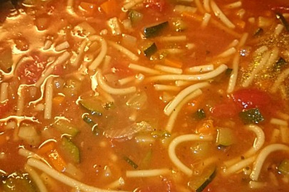 Downhillcats vegetarische Minestrone