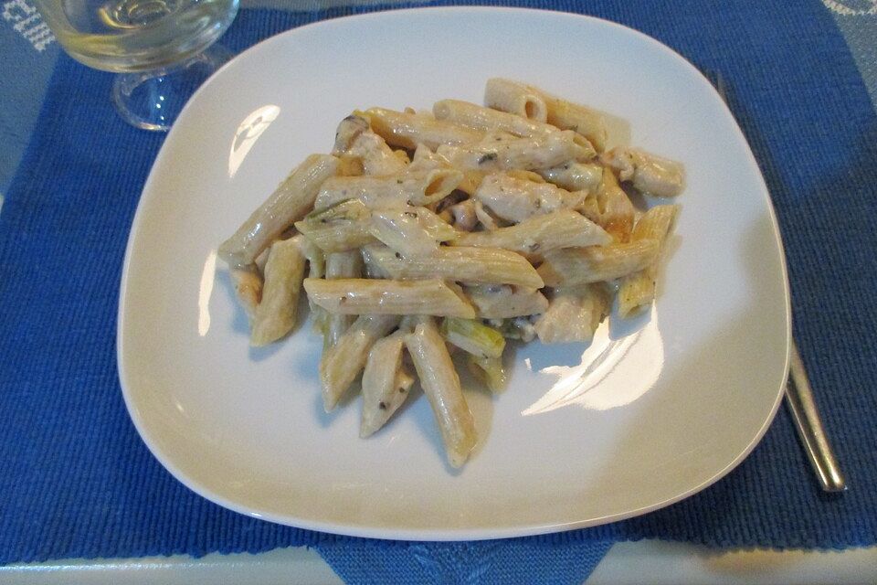 Champignon-Lauch-Pfanne mit Pute