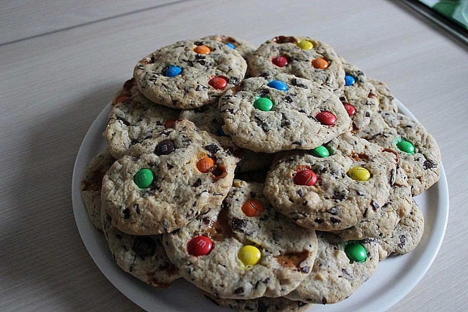 Amerikanische M&M's Toffee Cookies