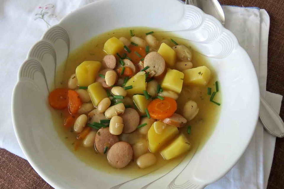 Weiße Bohnensuppe