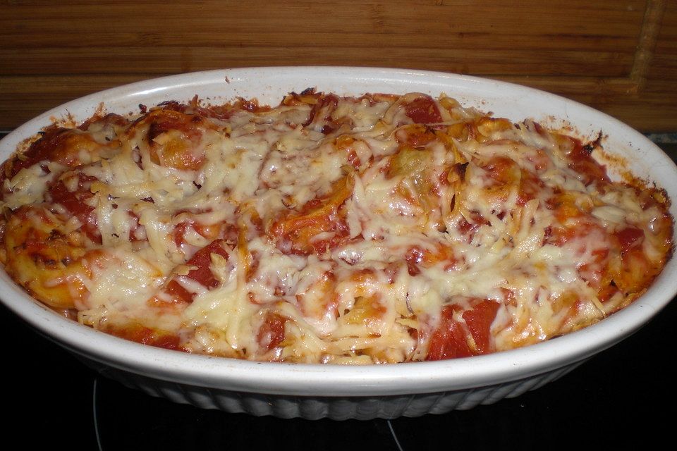 Tortellini - Mozzarella Auflauf