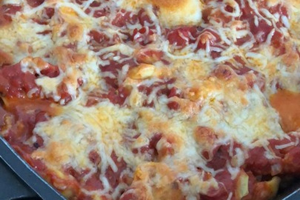 Tortellini - Mozzarella Auflauf
