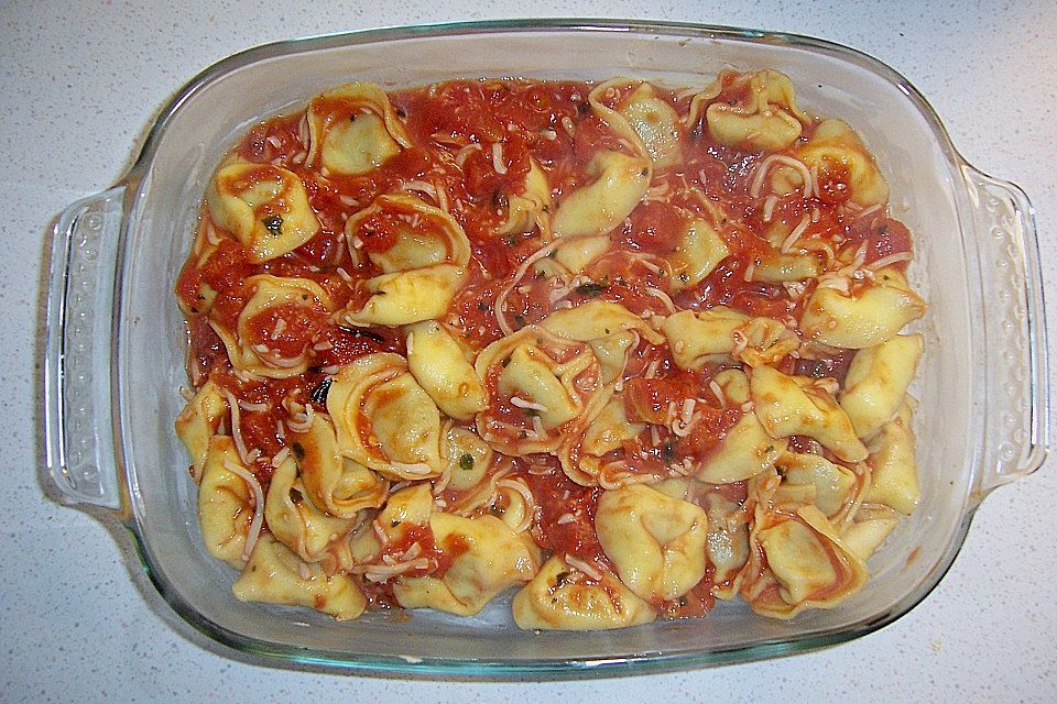 Tortellini - Mozzarella Auflauf