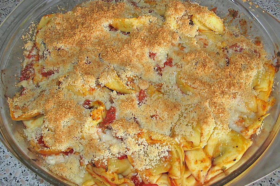 Tortellini - Mozzarella Auflauf