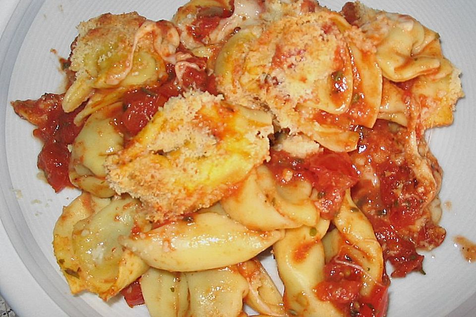 Tortellini - Mozzarella Auflauf