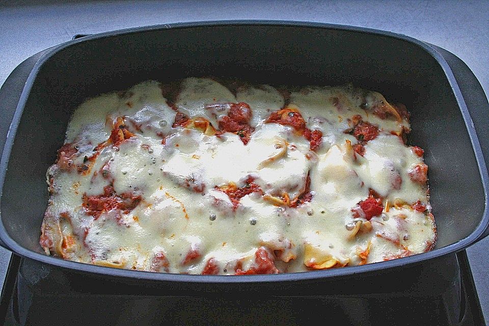 Tortellini - Mozzarella Auflauf