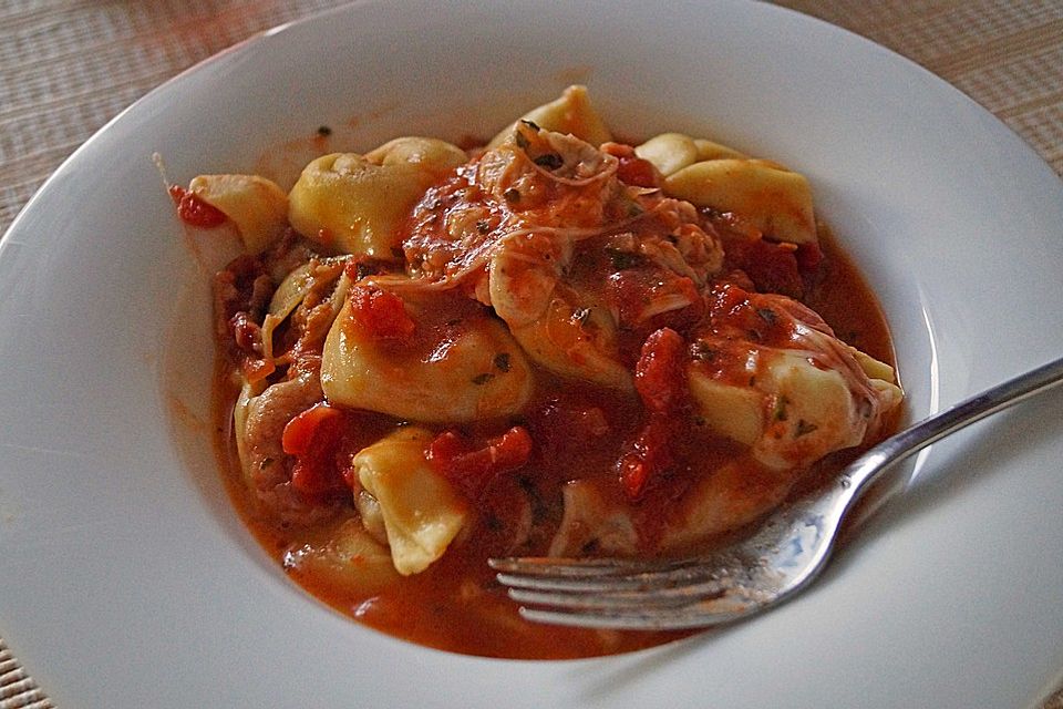Tortellini - Mozzarella Auflauf