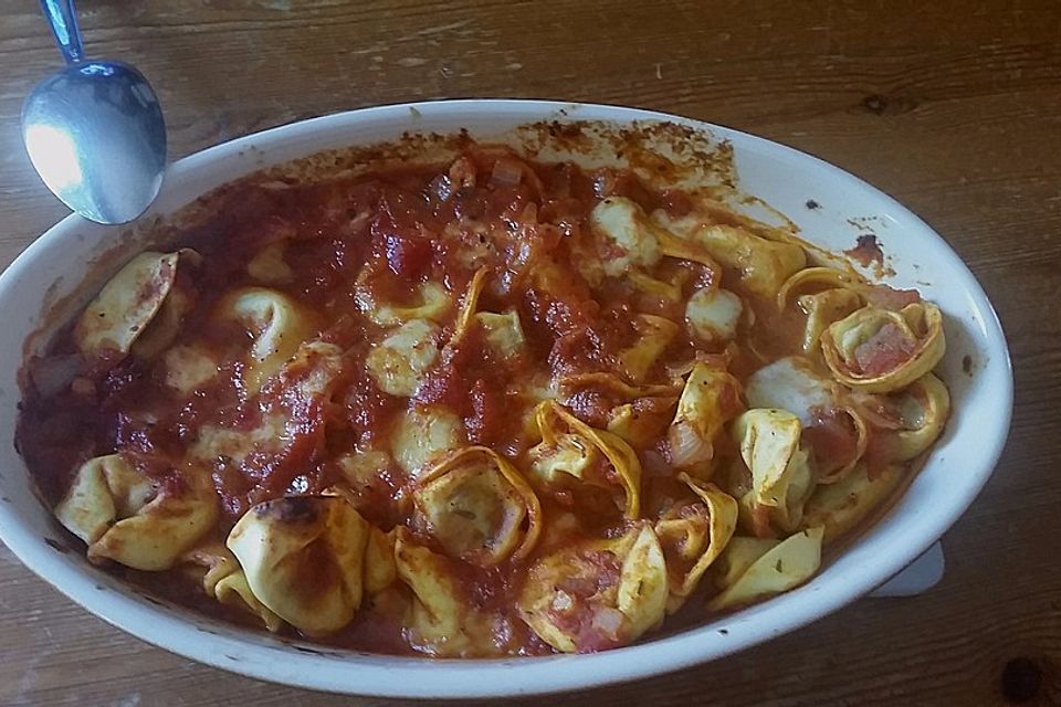 Tortellini - Mozzarella Auflauf