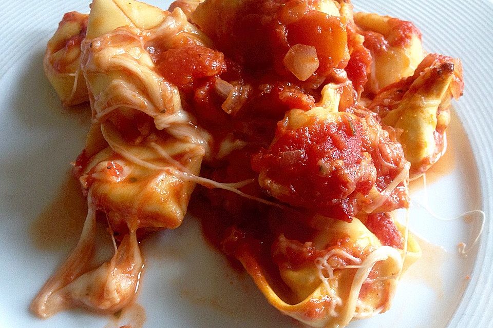 Tortellini - Mozzarella Auflauf