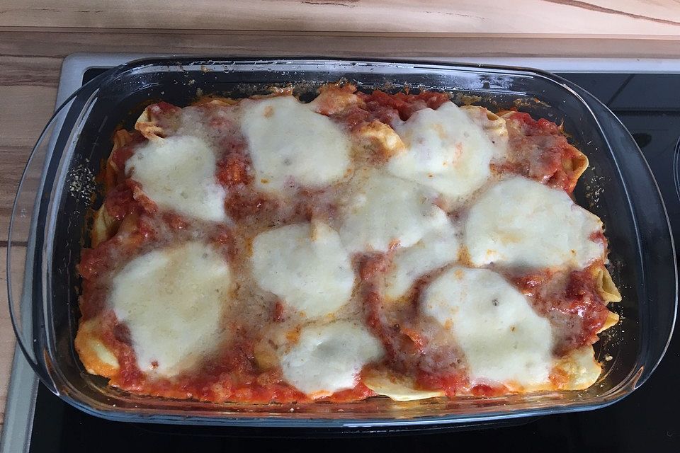 Tortellini - Mozzarella Auflauf