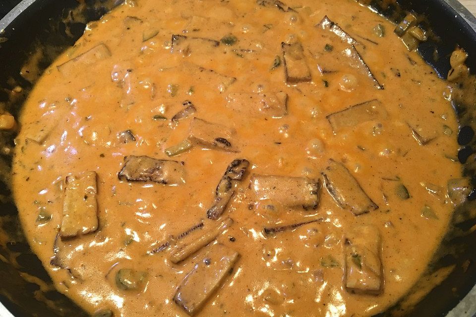 Tofu-Geschnetzeltes Stroganoff Art