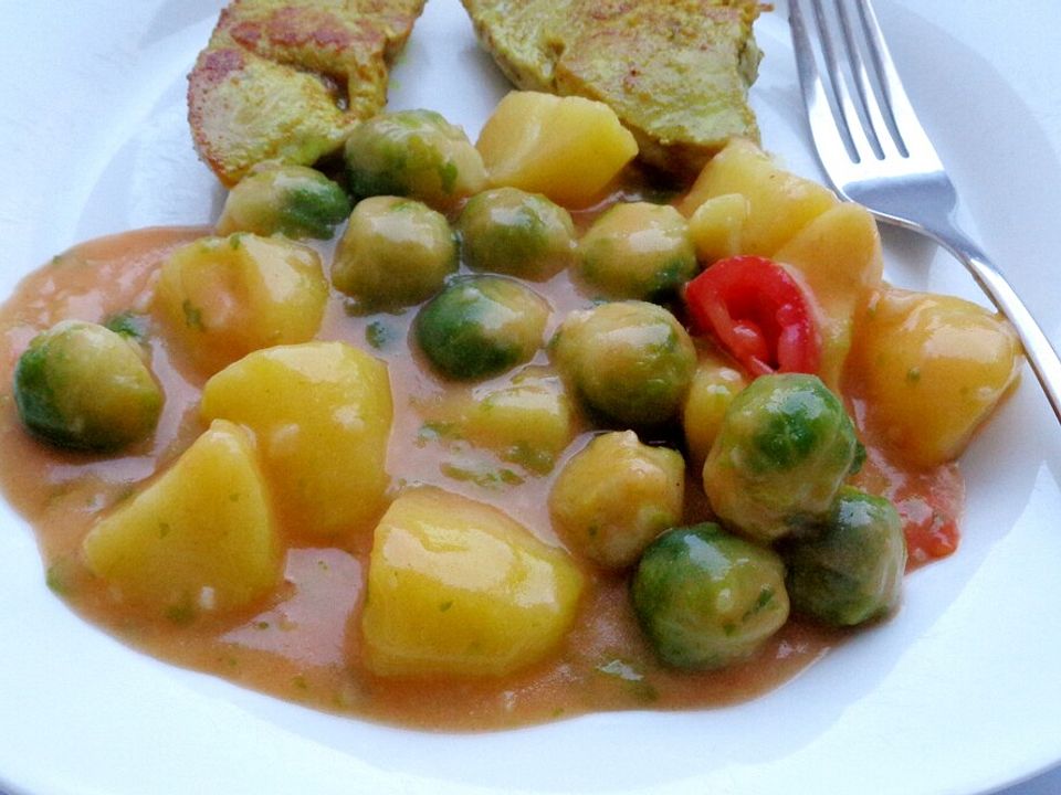 Rosenkohl-Kartoffel-Ragout von Zahnfee71| Chefkoch