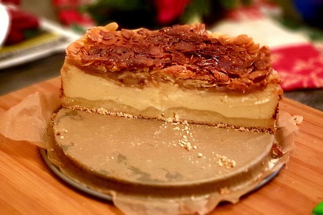 Apfel-Käsekuchen mit einer gebrannten Mandelhaube von lebenswelten ...