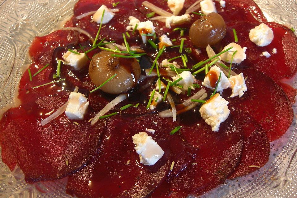 Rote Bete-Carpaccio