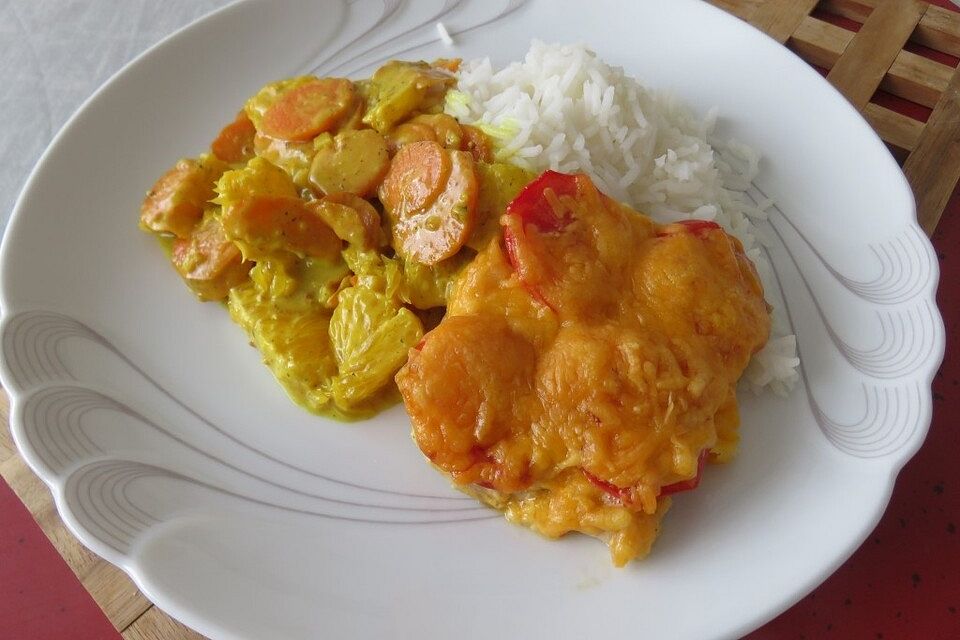 Überbackenes Wildlachsfilet mit Gemüsejulienne