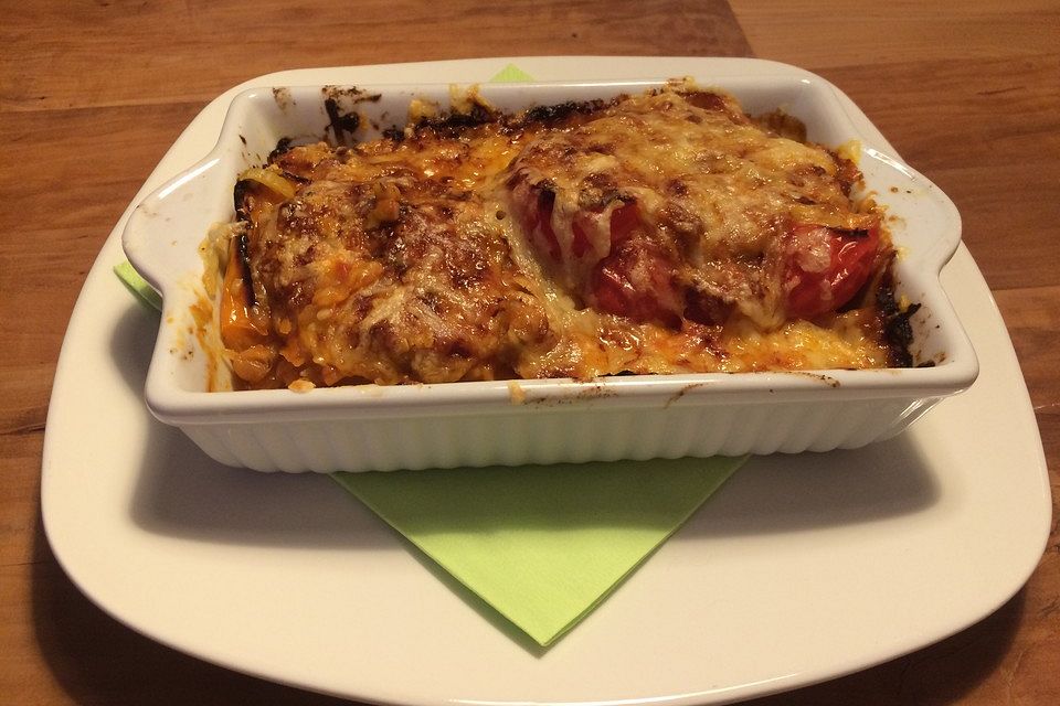 Gefüllte Paprika mit Currylinsen Gefüllte Paprika mit Currylinsen