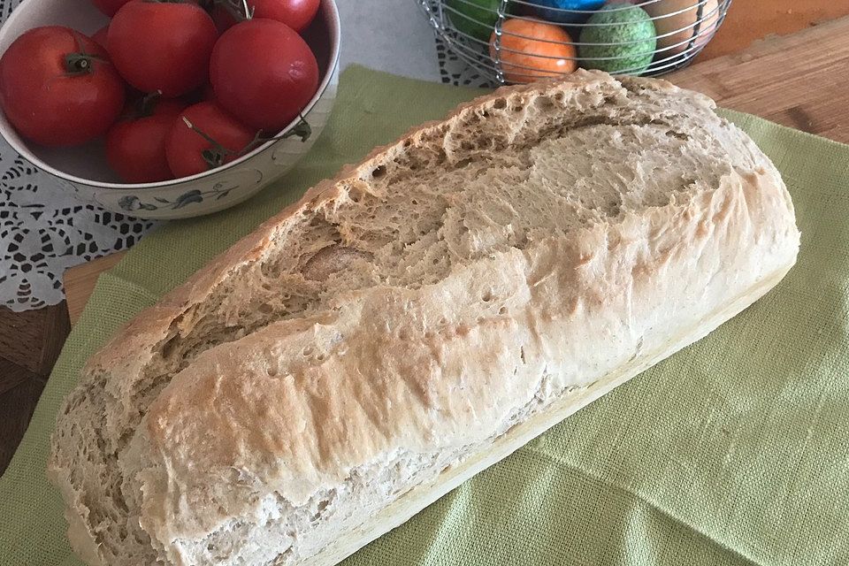 Einfaches Weizenbrot