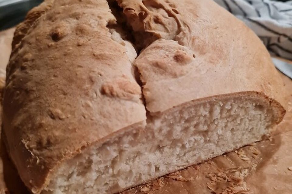 Einfaches Weizenbrot